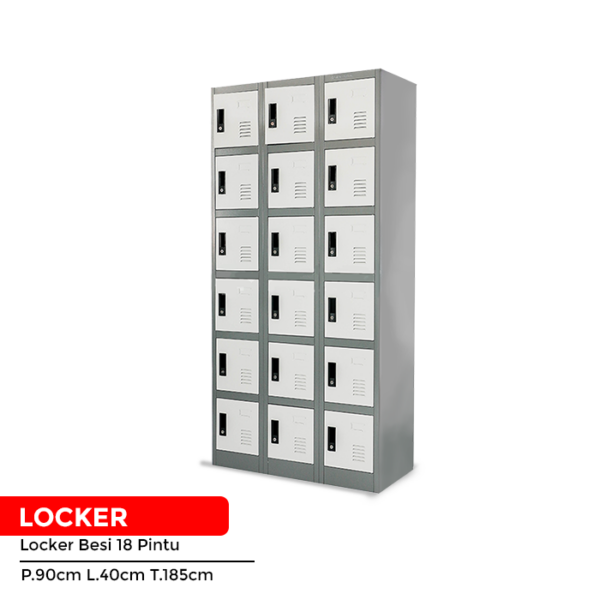 Locker Besi 18 PT-Abu